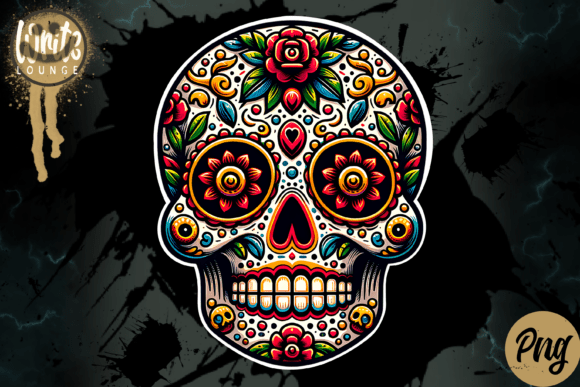 Download Colorful Sugar Skull Mexican - Premium Resources
