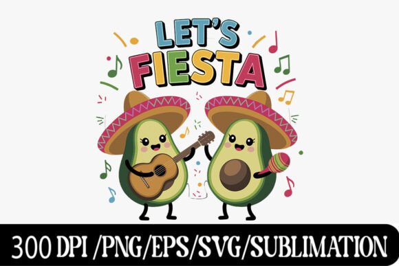 Download Let's Fiesta Avocado Pair, Fiesta Design - Premium Bundle